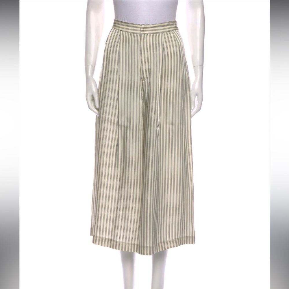SEA New York Cream and navy striped crop pant Sz 0